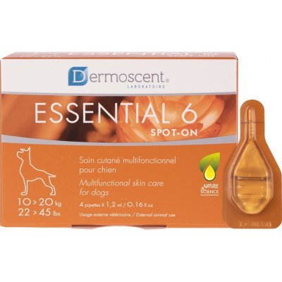 Dermoscent Essential 6 spot-on pes 10-20 kg 4 x 1,2 ml – Hledejceny.cz
