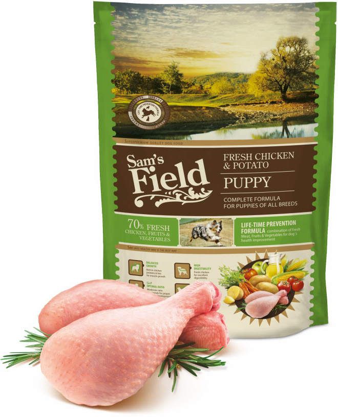 Sam\'s Field Puppy Chicken & Potato 0,8 kg