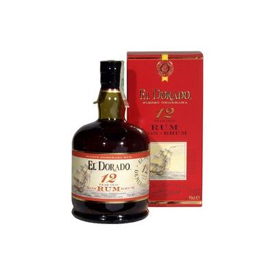 El Dorado Rum 12y 40% 0,7 l (dárkové balení 1 sklenice)