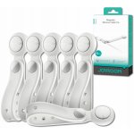 Joyroom JR-ZS422 organizér kabelů silikonový pásek magnetický sada 6 ks bílá – Zboží Živě