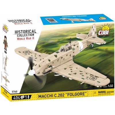 COBI 5760 World War II Italský stíhací letoun Macchi MC.202 Folgore 1:32 – Zboží Dáma