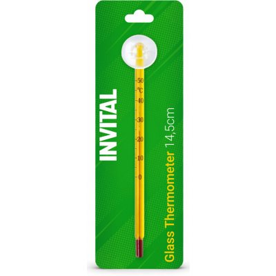 Invital skleněný teploměr s přísavkou 14,5 cm – Sleviste.cz