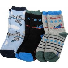 Sockswear Chlapecké ponožky 3 páry modrá-šedá