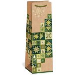 ARGUS Dárková papírová taška NATUR na víno (11 x 36 cm) 08340068 – Zboží Živě