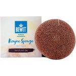 Bewit konjaková houbička Slim Round francouzský červený Jíl – Zboží Dáma