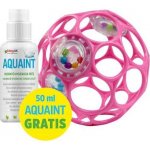 Oball chrastítko RATTLE 10 cm dark pink – Zboží Dáma