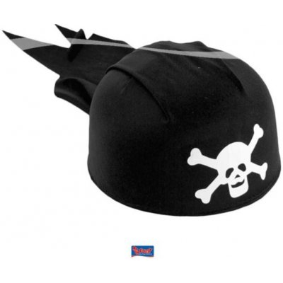 FOLAT Klobouk pirátský s lebkou černý – Zboží Mobilmania