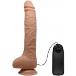 Pretty Love Beautiful Dick Realistic Vibrating Dildo 28cm Nude – Zboží Dáma