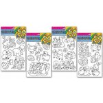 Anděl předloha k barvám na sklo 1494 vyvýšená kontura Velikonoční motiv 38x21cm – Zboží Dáma