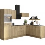 Optifit Erik290 Rohová kuchyňská linka 270 cm barva čela divoký dub matný barva korpusu divoký dub – Zboží Dáma