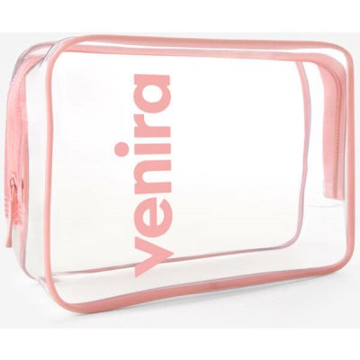 Venira kosmetická taška průhledná růžová M – Sleviste.cz