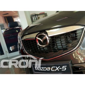 Mazda CX-5 I 11 - 15 Croni Nerezové lišty na přední masku