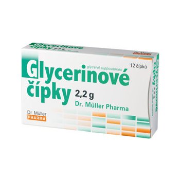 Dr. Müller Glycerinové čípky 2,2 g 12 ks