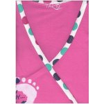 Taro mateřská noční košile 113-Asia dlouhý rukáv růžová s obtiskem nožiček – Zboží Dáma