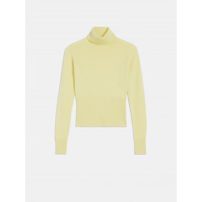 Trussardi sweater TURTLENECK CASHMERE BLEND žlutá