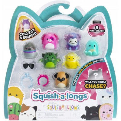 SQUISHMALLOWS Sada figurek SQUISH A LONGS Překvapení 8 ks – Sleviste.cz