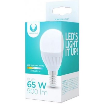 Forever žárovka G45 E14, LED, 10W, 4000K, neutrální bílá – Hledejceny.cz