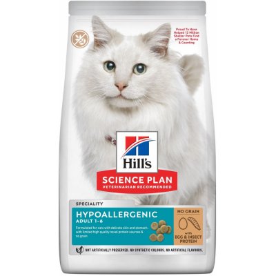 Hill's Science Plan Feline Adult Hypo Insect&Egg 1,5 kg – Hledejceny.cz