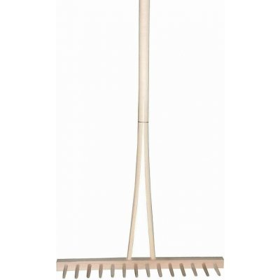 Marušík Dřevěné hrábě s dřevěnými zuby 001D - s násadou – Zboží Dáma