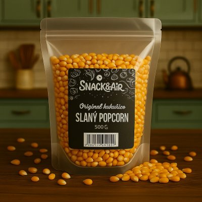 SnackAir Prémiová kukuřice na slaný popcorn 500 g – Sleviste.cz