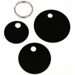 Anadi Kulatá hliníková známka černá L – Zboží Mobilmania