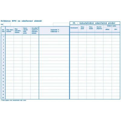 PaM 9 Kniha evidence DPH A4 – Zboží Mobilmania