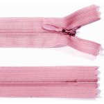 Spirálový zip no.3 skrytý nerozepínací 20cm - více barev color: 540 světle růžová – Hledejceny.cz