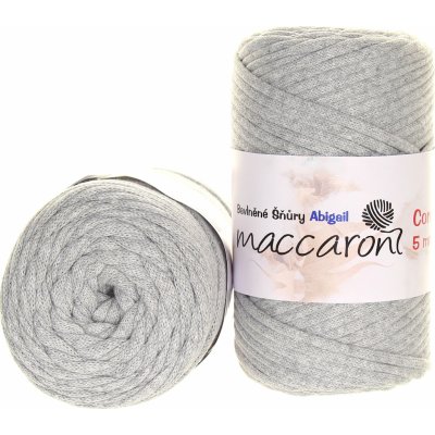 Maccaroni Bavlněné šňůry 5 mm světle šedá 701 – Zboží Dáma