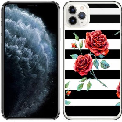 PROTEMIO 17693 MY ART Ochranný obal Apple iPhone 11 Pro Max BLACK AND WHITE (034) – Zboží Mobilmania