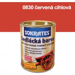 SOKRATES Sedlácká barva 0830 červená cihlová 0,7kg