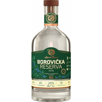Spišská Borovička Reserva 43% 0,7 l (holá láhev) – Zboží Dáma
