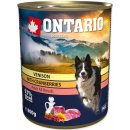 Ontario s masem ze zvěřiny brusinkami a světlicovým olejem 6 x 0,8 kg