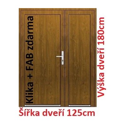 Soft Dvoukřídlé plastové plné Emily bílá 125 x 180 cm – Hledejceny.cz