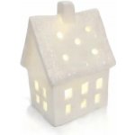 DECOLED Keramický domeček, 7 x 6 x 10 cm, teple bílá, 2xLR44 – Hledejceny.cz