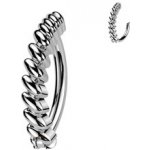Šperky4U piercing do pupíku s ozdobným štítem WP0091 – Zboží Dáma