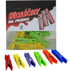 Injeton Plast kolíčky na prádlo bílá 20 ks