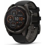 Garmin Fenix 8 47mm Sapphire Solar Titanium Carbon Gray/Black 010-02906-11 – Zboží Živě