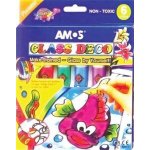 Slupovací barvy na sklo glass deco AMOS 6x10,5 ml – Zboží Dáma