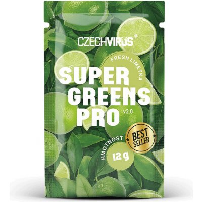 Czech Virus Super Greens PRO V2.0 12 g limetkový fresh – Hledejceny.cz