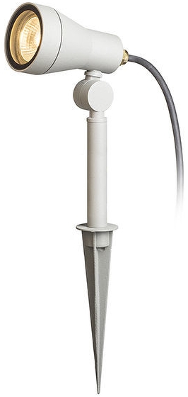 DIREZZA RED Bodové svítidlo venkovní, těleso hliník, barva šedostříbrná, 1x35W, GU10, 230V, IP65, hlavice d=65mm, l=105mm, h= 380mm, s bodcem do záhonu R10427 Rendl Red Rendl, svítidla, osvětl