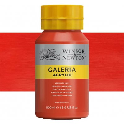 Winsor & Newton Akrylová barva 500 ml Vermilion Hue – Hledejceny.cz