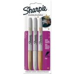 Sharpie Metallic Fine 3 ks 2027 – Zboží Mobilmania