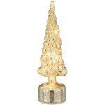 MICA Vánoční dekorace stromeček otáčecí šampaňská pr. 9,5 x 34 cm – Hledejceny.cz