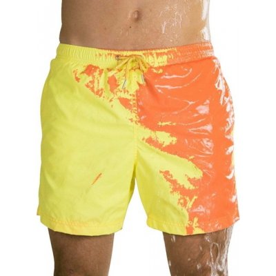 Effly pánské moderní plavky měnící barvu žluté-oranžové – Zboží Mobilmania