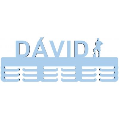 LYMFY Dřevěný držák malovaný 55cm modrá – Zboží Dáma