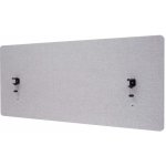 Design-Shop Akustický panel na stůl HWC-G75 dvoustěnná látka/textil 60 x 140 cm šedá – Zboží Dáma