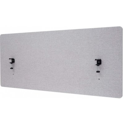Design-Shop Akustický panel na stůl HWC-G75 dvoustěnná látka/textil 60 x 140 cm šedá – Zboží Dáma