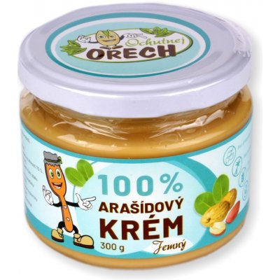 Ochutnej Ořech 100% Arašídové máslo jemné 300 g – Zboží Dáma