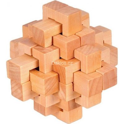 Dřevěný hlavolam krychle – Sleviste.cz