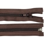 Spirálový zip No 5 délka 65 cm bundový POL, malé, 304 hnědá čokoládová – Hledejceny.cz